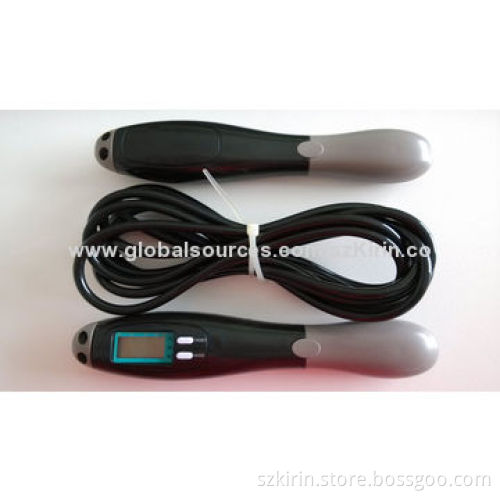 Digital PVC/Nylon Jump Ropes with Plastic ABS Case, Suitable for Promotional Purposes
